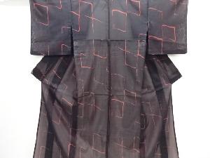 紗瓦模様織り出し着物